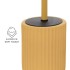 Scopino wc giallo in ceramica soft touch con setole nere Spring