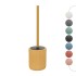 Scopino wc giallo in ceramica soft touch con setole nere Spring