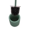 Scopino wc verde in ceramica soft touch con setole nere Spring
