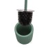 Scopino wc verde in ceramica soft touch con setole nere Spring