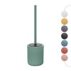 Scopino wc verde in ceramica soft touch con setole nere Spring