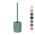 Scopino wc verde in ceramica soft touch con setole nere Spring