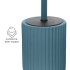 Scopino wc blu in ceramica soft touch con setole nere Spring