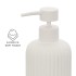 Set accessori bagno 2 pezzi in ceramica bianco soft touch Spring