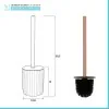 Set accessori bagno 3 pezzi in ceramica rosa soft touch Spring