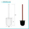 Set accessori bagno 3 pezzi in ceramica rosso soft touch Spring