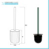 Set accessori bagno 3 pezzi in ceramica verde soft touch Spring