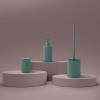 Set accessori bagno 3 pezzi in ceramica verde soft touch Spring