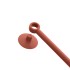 Tergivetro doccia rosso in plastica antigraffio con ventosa Spring