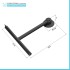 Tergivetro doccia nero in plastica antigraffio con ventosa Spring