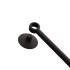Tergivetro doccia nero in plastica antigraffio con ventosa Spring
