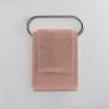 Set asciugamani bagno rosa per viso e ospite in cotone puro Spring