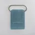 Set asciugamani bagno blu per viso e ospite in cotone puro Spring