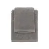 Set asciugamani bagno grigio per viso e ospite in cotone puro Spring