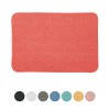 Tappeto bagno rosso 60x40 cm in microfibra antiscivolo Spring