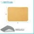 Tappeto bagno giallo 60x40 cm in microfibra antiscivolo Spring