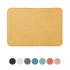 Tappeto bagno giallo 60x40 cm in microfibra antiscivolo Spring