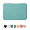 Tappeto bagno verde 60x40 cm in microfibra antiscivolo Spring