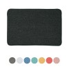 Tappeto bagno nero 60x40 cm in microfibra antiscivolo Spring