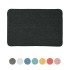 Tappeto bagno nero 60x40 cm in microfibra antiscivolo Spring