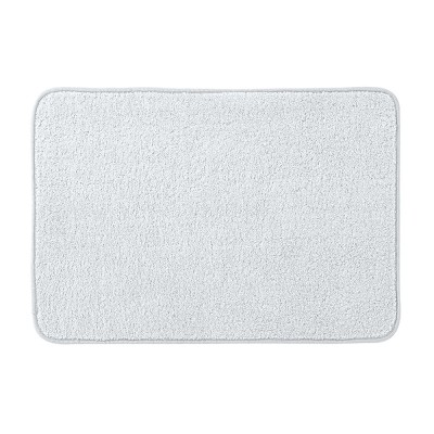 Tappeto bagno bianco 60x40 cm in microfibra antiscivolo Spring