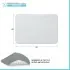 Tappeto bagno bianco 60x40 cm in microfibra antiscivolo Spring
