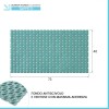 Tappetino antiscivolo doccia verde 40x73 cm in plastica Spring