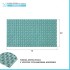 Tappetino antiscivolo doccia verde 40x73 cm in plastica Spring