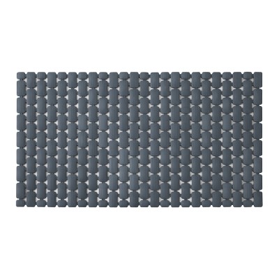 Tappetino antiscivolo doccia grigio 40x73 cm in plastica Spring