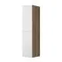 Colonna per lavanderia H 180 cm effetto legno e ante in bianco Wanda 