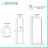 Colonna per lavanderia H 180 cm effetto legno e ante in bianco Wanda 
