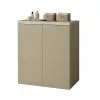 Mobile multiuso con due ante 79x65x91 cm pietra e tortora Wanda
