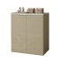 Mobile multiuso con due ante 79x65x91 cm pietra e tortora Wanda