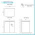 Mobile multiuso con due ante 79x65x91 cm effetto legno e bianco Wanda