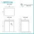 Mobile multiuso con due ante 79x65x91 cm effetto legno e bianco Wanda