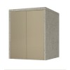Mobile coprilavatrice con ante 79x91 cm tortora e pietra Wanda