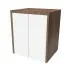 Mobile coprilavatrice con ante 79x91 cm effetto legno e bianco Wanda