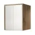 Mobile coprilavatrice con ante 79x91 cm effetto legno e bianco Wanda