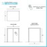 Mobile coprilavatrice con ante 79x91 cm effetto legno e bianco Wanda