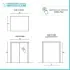 Mobile coprilavatrice con ante 79x91 cm effetto legno e bianco Wanda