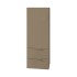 Colonna bagno sospesa 110 cm tortora opaco con anta e cassetti Matisse