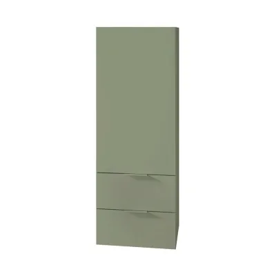 Colonna bagno sospesa 110 cm salvia opaco con anta e cassetti Matisse