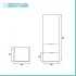 Colonna bagno sospesa 110 cm salvia opaco con anta e cassetti Matisse