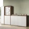 Mobile coprilavatrice e asciugatrice aperto 79x91 effetto legno Wanda