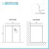 Mobile lavatoio bianco 79x65 cm con ante e vasca in resina Wanda