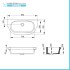 Lavabo a canale 90x45 modello Kenia in ceramica dappoggio o sospeso