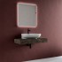 Lavandino da appoggio 65 cm linea Mirto con piletta click clack inclusa