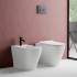 Wc filomuro Rimless Mirto con scarico traslato a pavimento o a parete