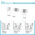 Sanitari filomuro Rimless Mirto scarico traslato e sedile soft close