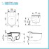 Sanitari sospesi Rimless Mirto scarico a parete e sedile soft close